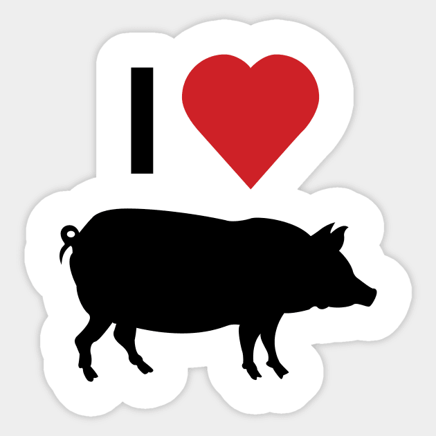 I love Lechon Pork Porchetta Sticker by Estudio3e